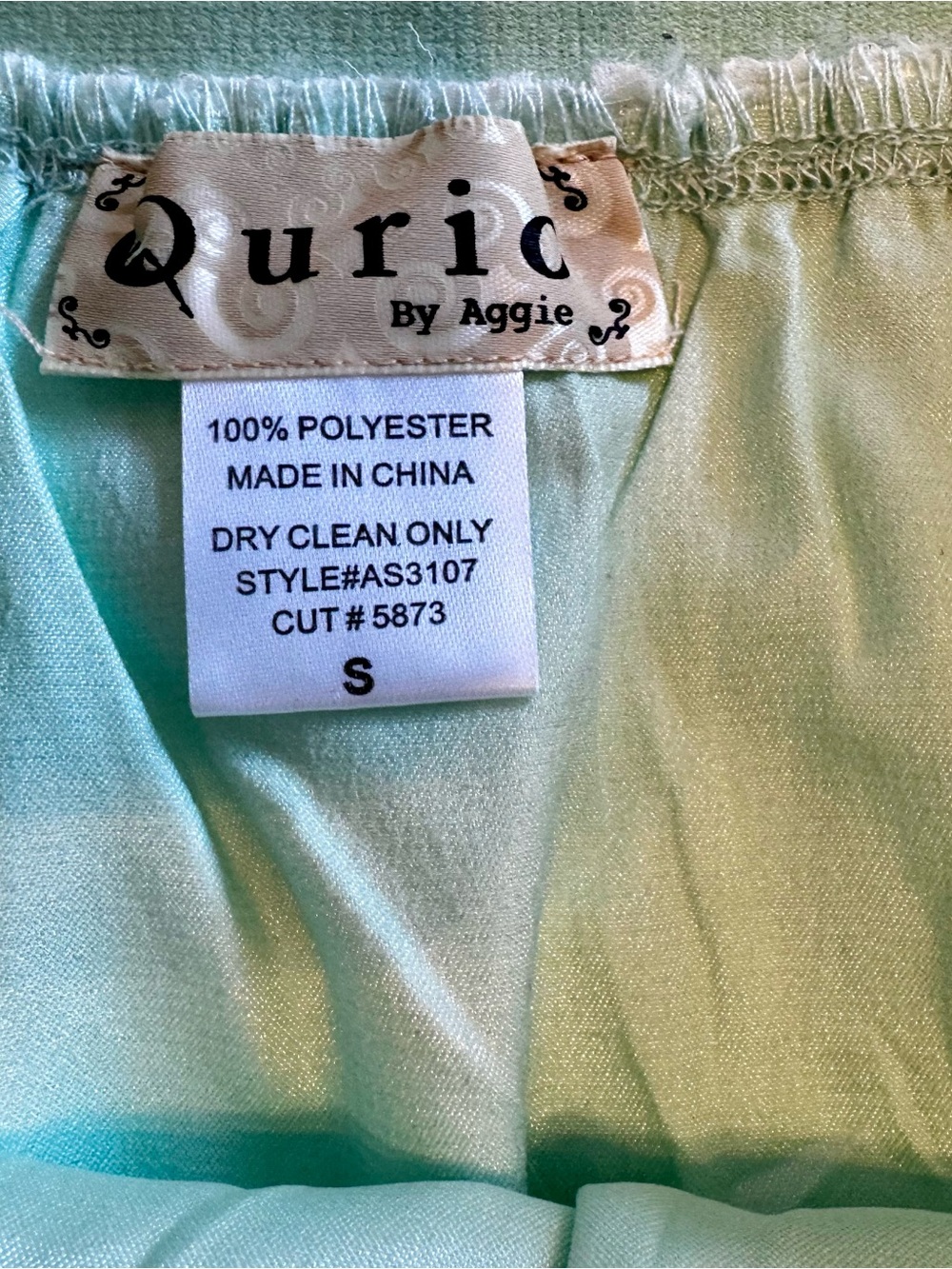 Pleated Mint Lace A-Line Skirt - Picture 2 of 2